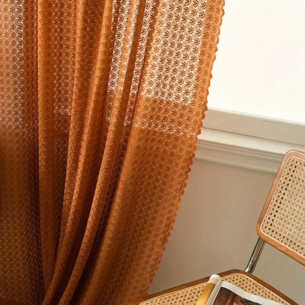 SunWeave – Bohemian Crochet Curtain