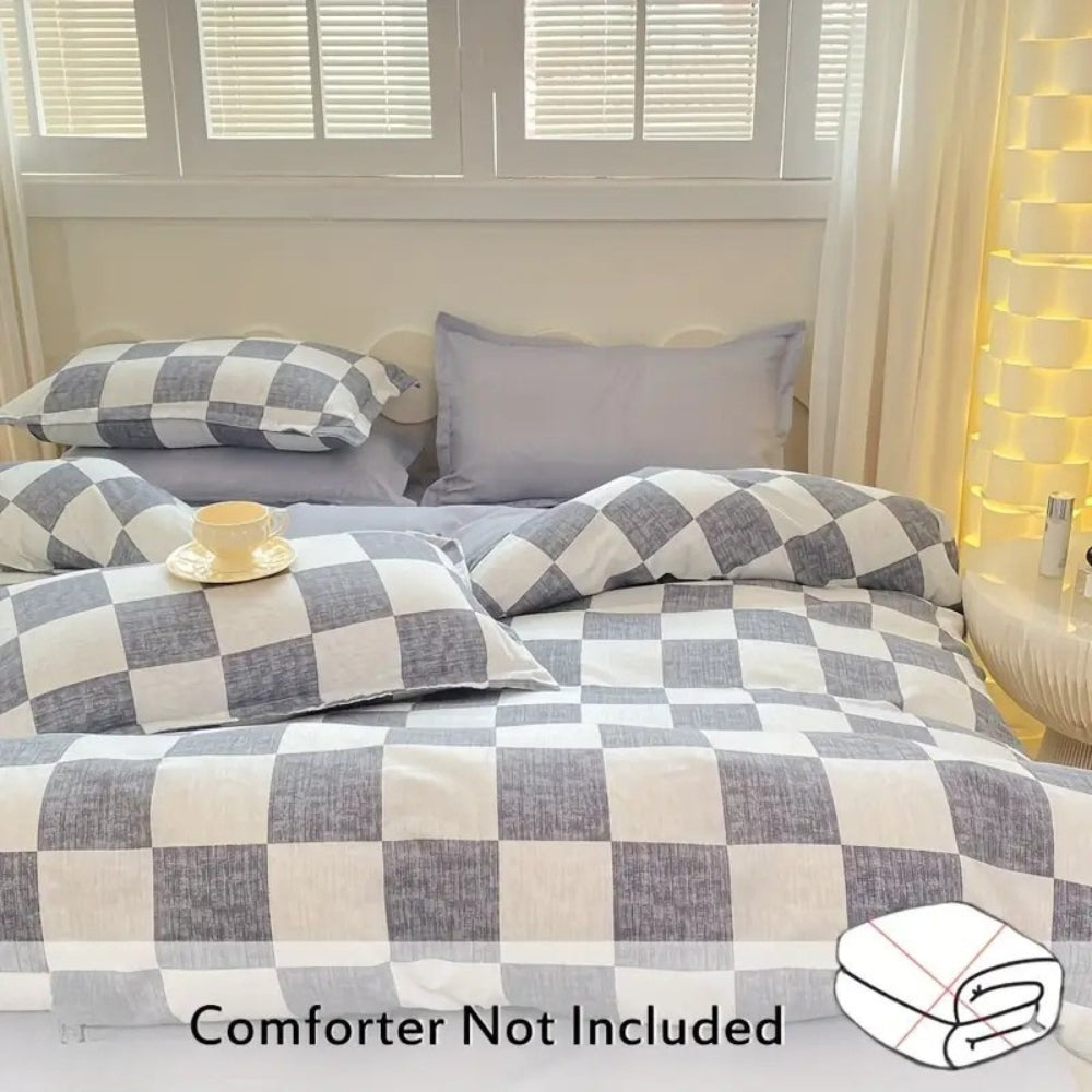 ChicCheck – Checkered Bedding 3-Piece Set
