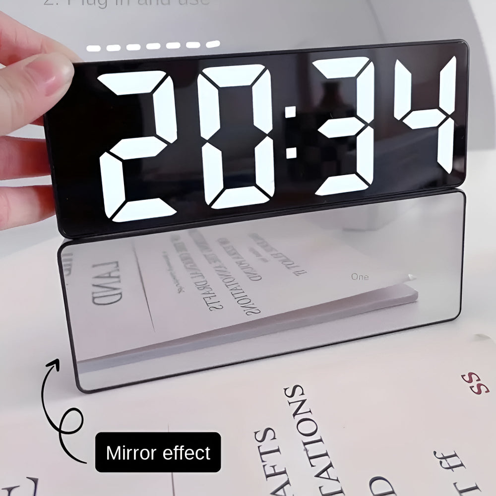 MirrorTime – Digital LED Alarm Clock