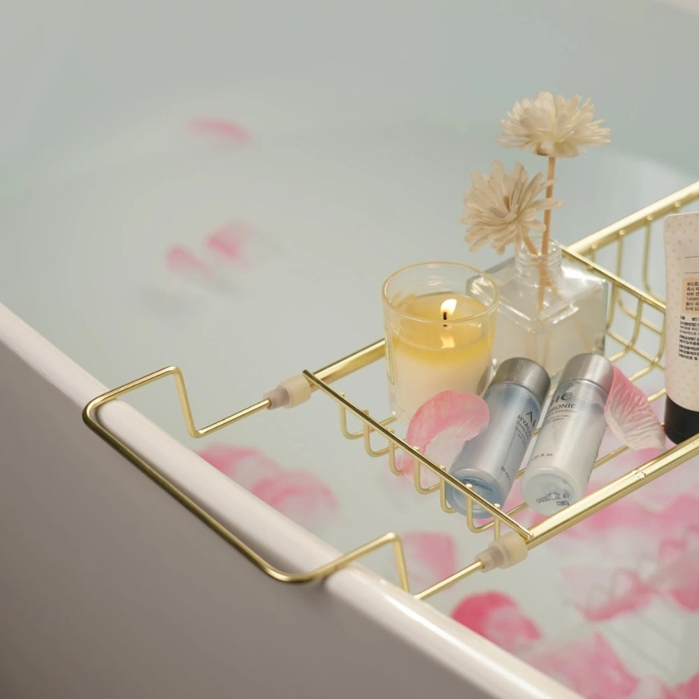 Aquatray – Adjustable Stainless Steel Bathtub Caddy