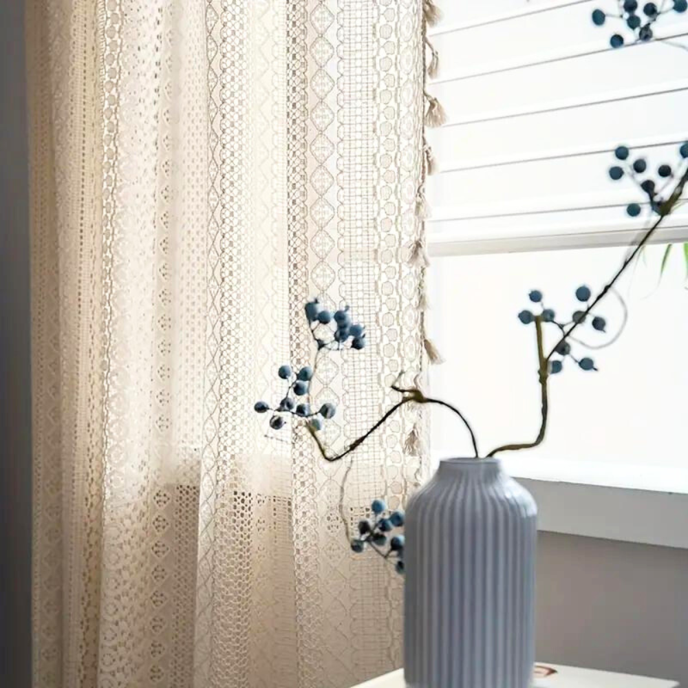 BohoLace – Crochet Tassel Curtain