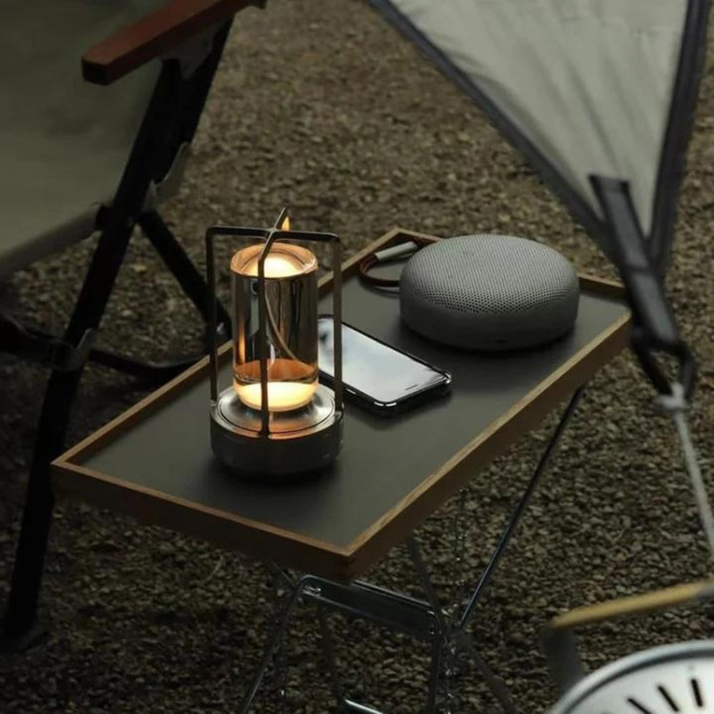 CrystalGlow – Nordic Inspired Lantern Cordless Table Lamp
