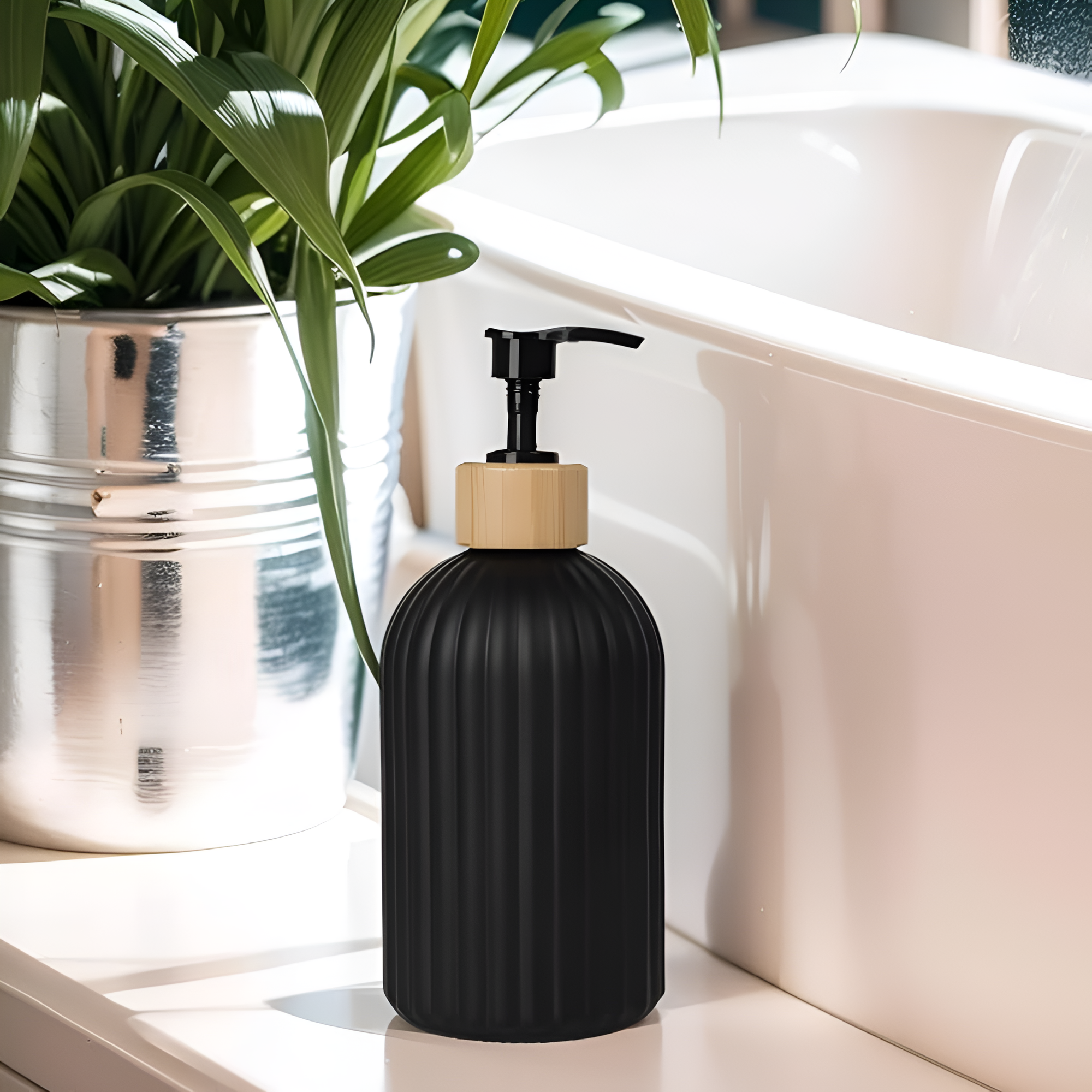 Bambique – Minimalist Bamboo Pump Soap Dispenser