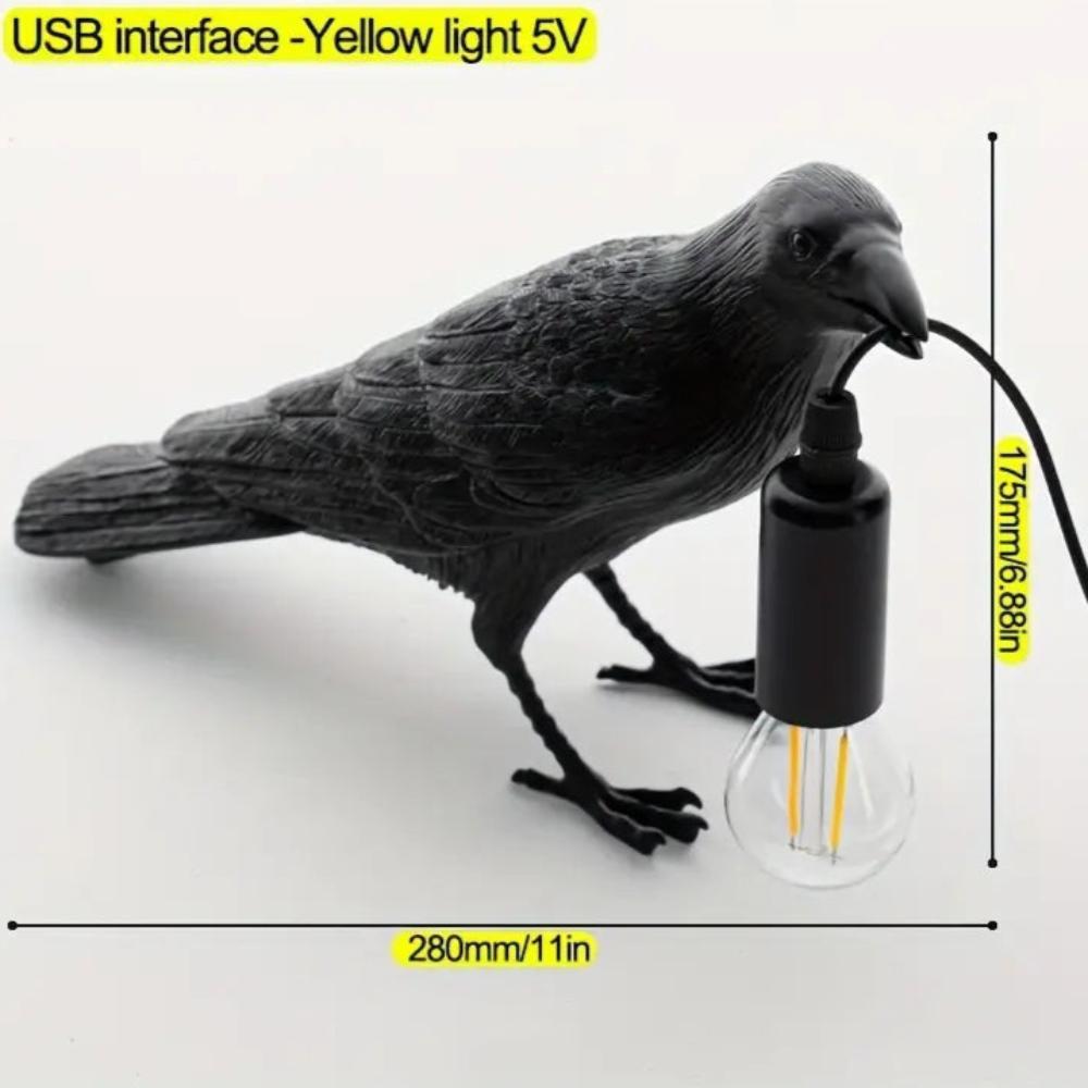 RavenLight – Gothic Crow Design Decorative Table Lamp