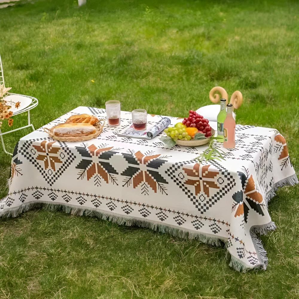 DesertLoom Blanket - Picnic Mat - Boho Style - Moroccan Pattern Comfort