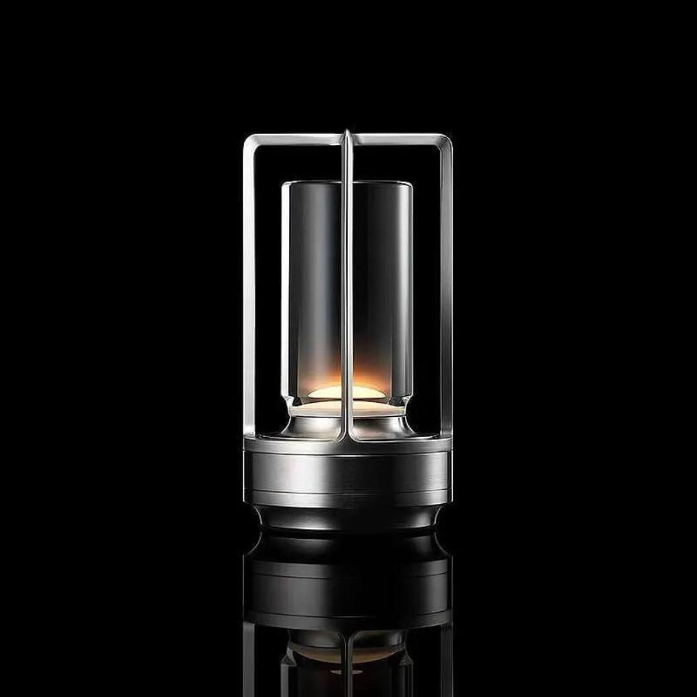 CrystalGlow – Nordic Inspired Lantern Cordless Table Lamp