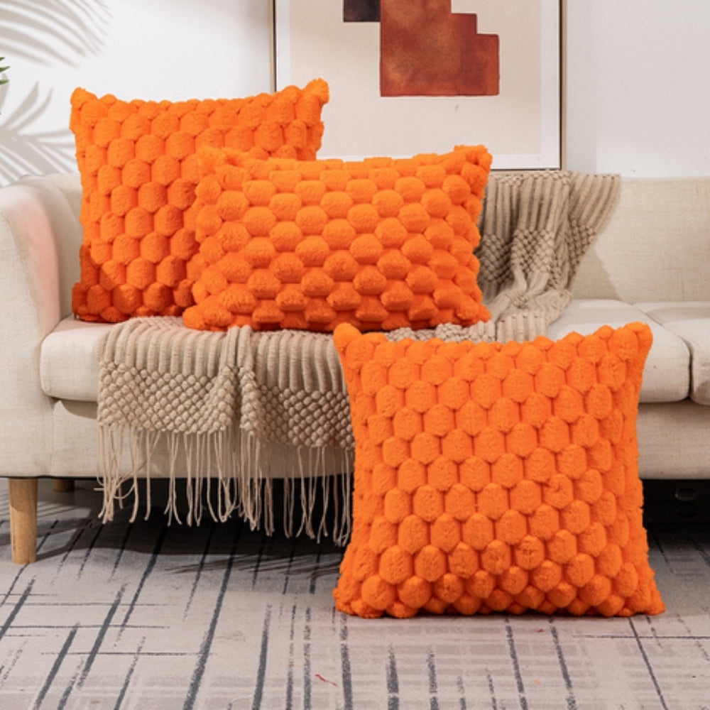 PuffWeave – Plush 3D Cushion Cover