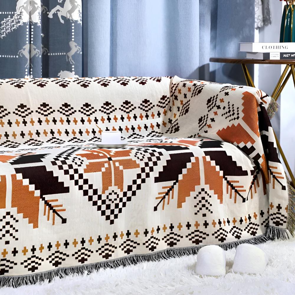 DesertLoom Blanket - Picnic Mat - Boho Style - Moroccan Pattern Comfort