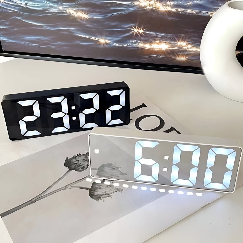 MirrorTime – Digital LED Alarm Clock
