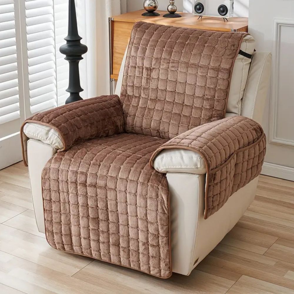 GridNest Cover - Recliner Cover - Quilted Style - Pocket Storage Comfort