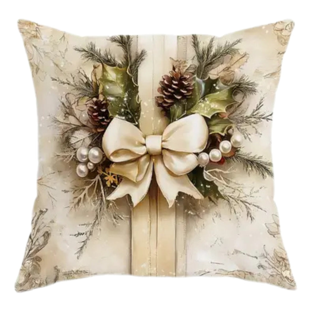 GildedNoel – Velvet Christmas Cushion Cover