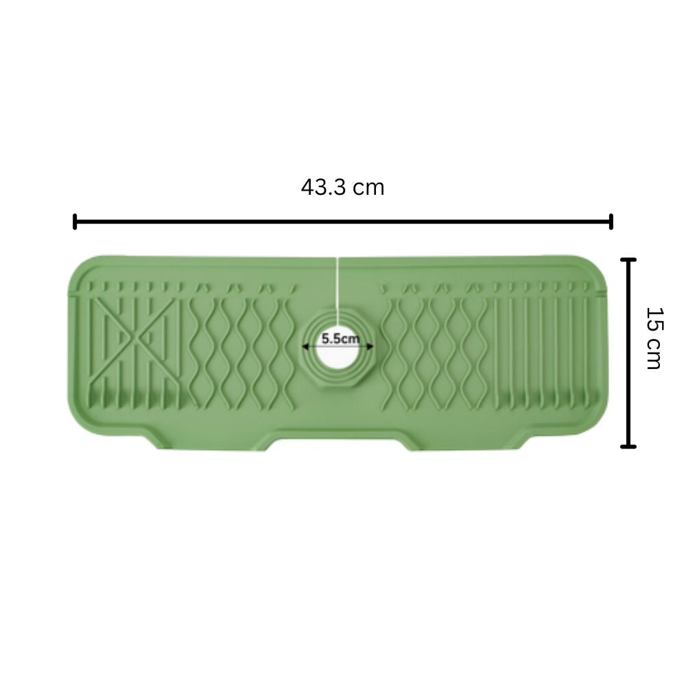 Aeris Kitchen Sink Mat - Rubber, Draining Design, Flexible Edges 6
