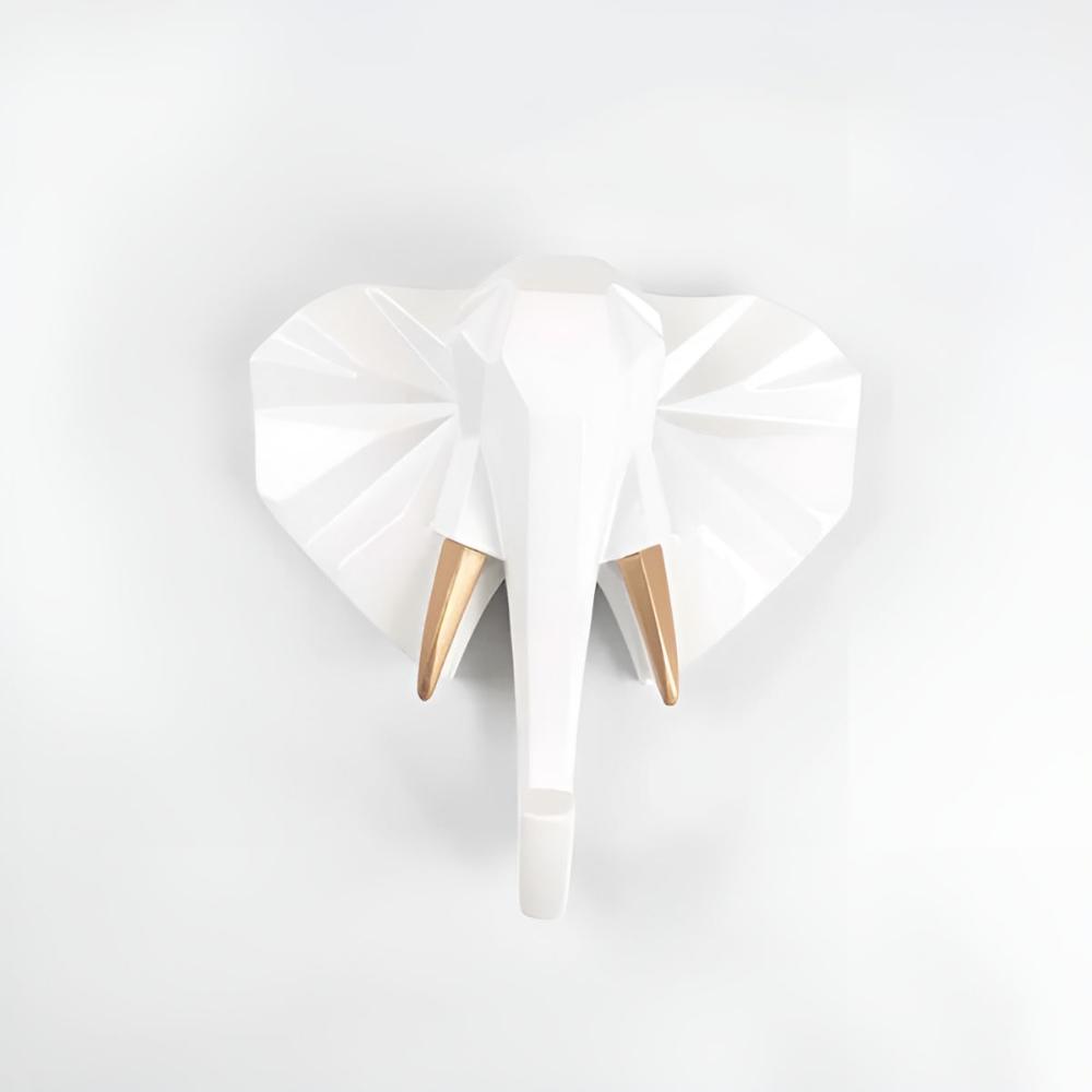 Aero Animal Head Wall Hook - Durable Resin, Whimsical Key Holder for Wall 12