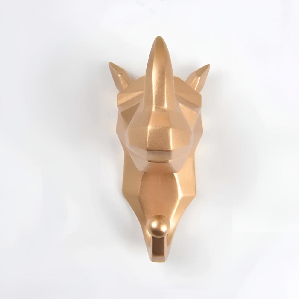 Aero Animal Head Wall Hook - Durable Resin, Whimsical Key Holder for Wall 15