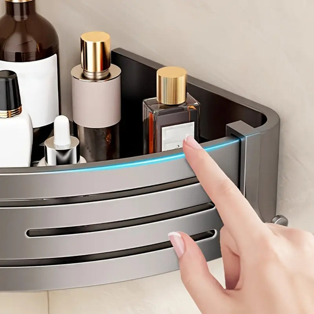 Aero Corner Shower Caddy - Rust-Resistant Aluminum, Space-Saving Design 2