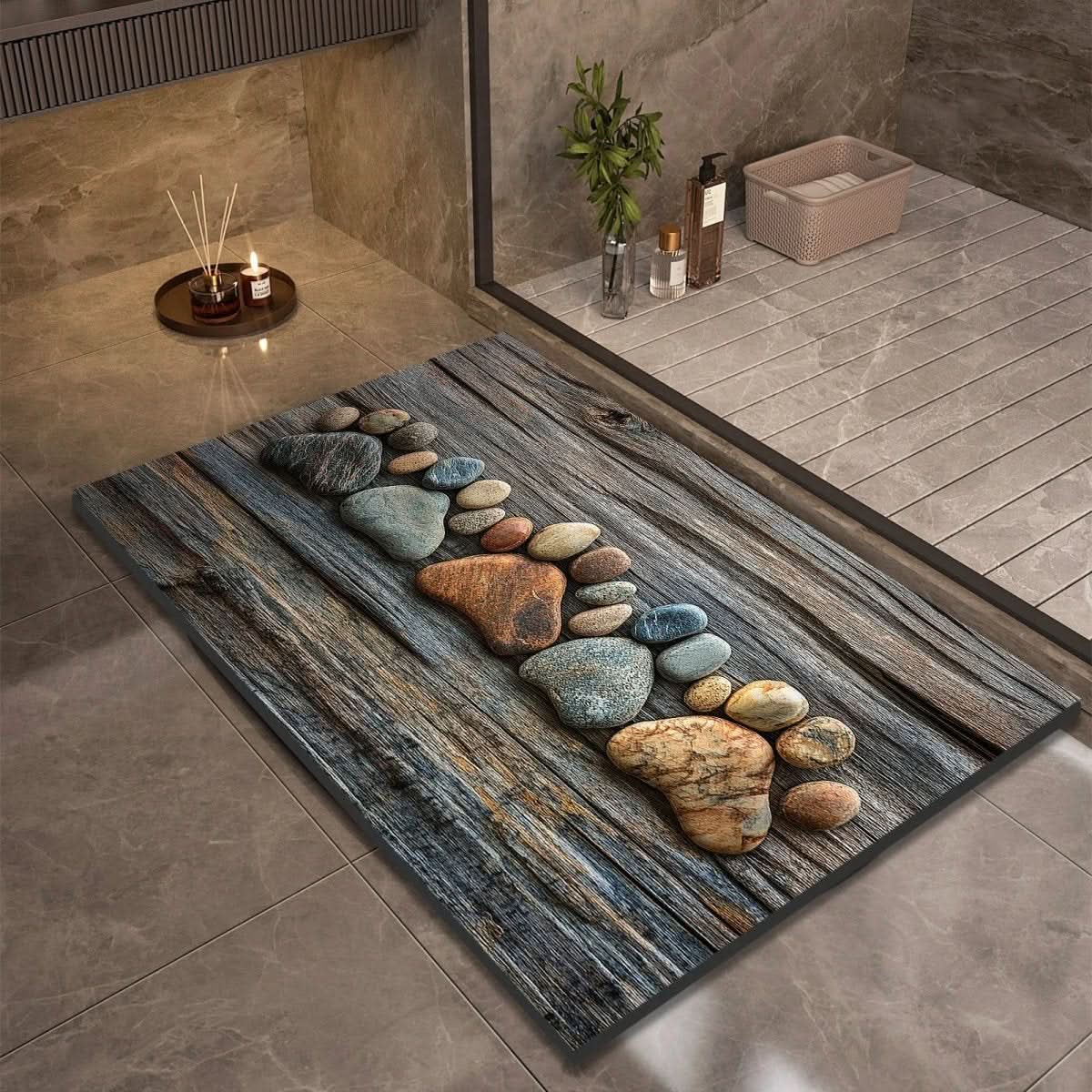 AquaSoft Bath Mat - Diatomaceous Earth, Non-Slip Quick-Drying Design 15