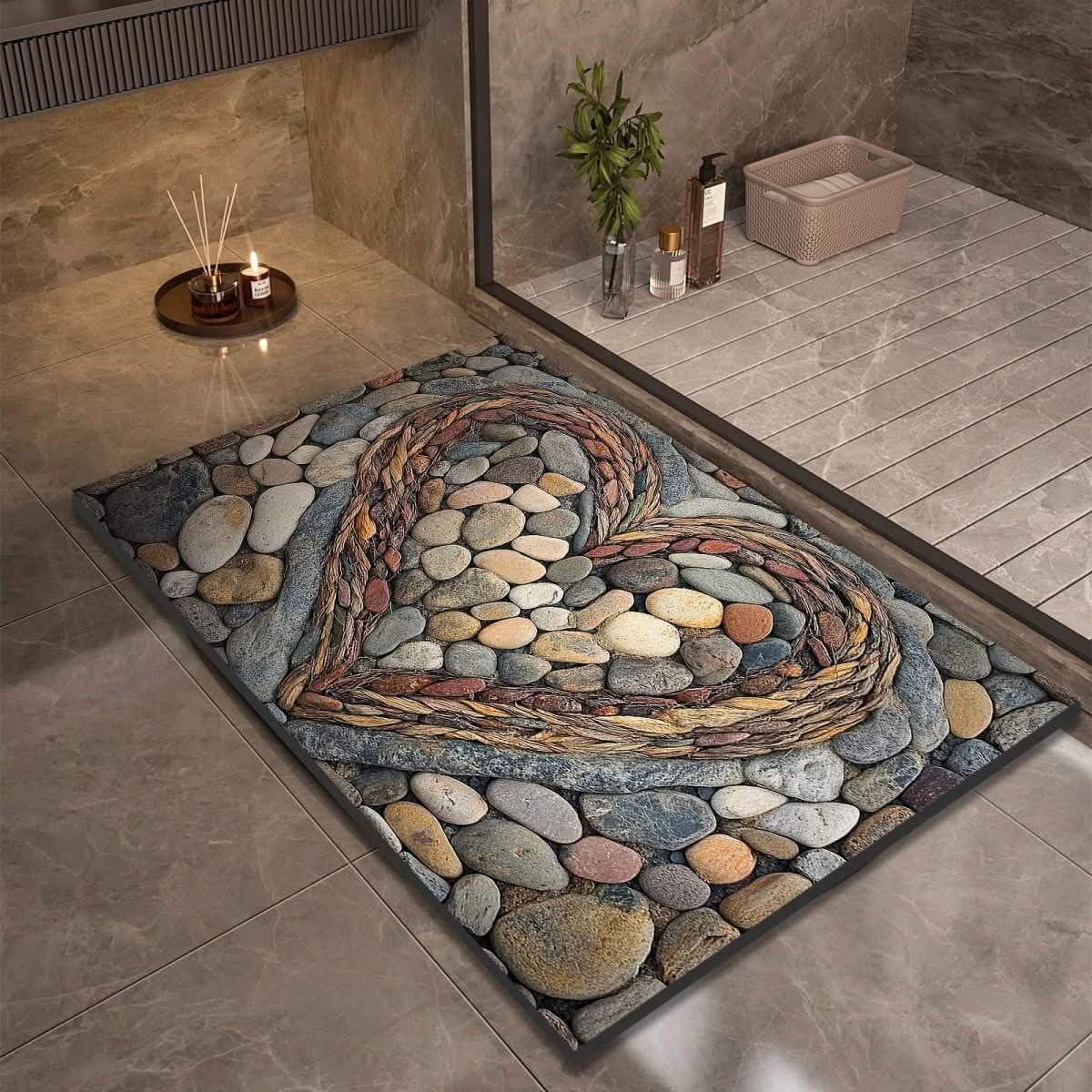AquaSoft Bath Mat - Diatomaceous Earth, Non-Slip Quick-Drying Design 18