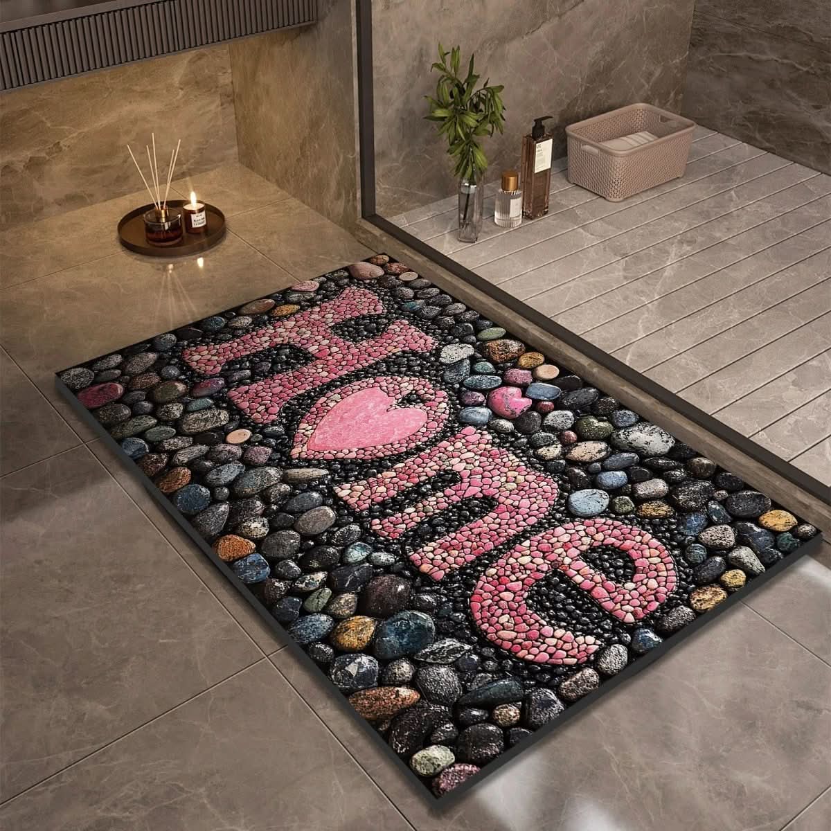 AquaSoft Bath Mat - Diatomaceous Earth, Non-Slip Quick-Drying Design 7