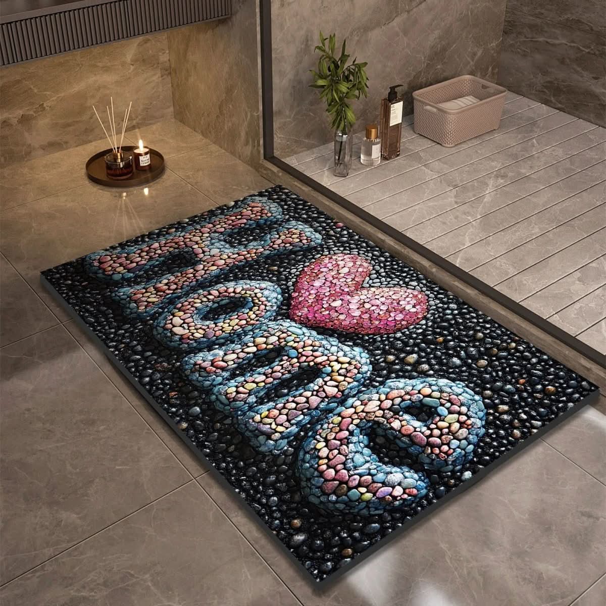 AquaSoft Bath Mat - Diatomaceous Earth, Non-Slip Quick-Drying Design 8