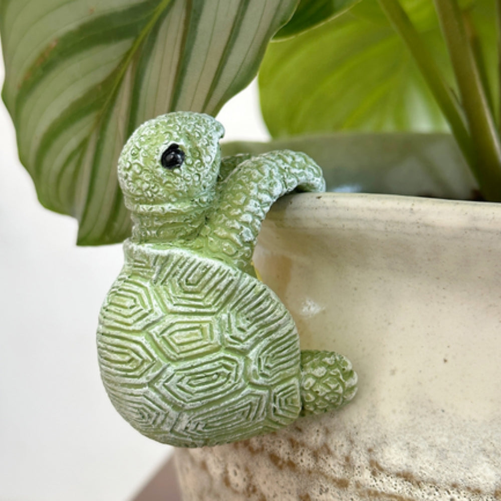 Arden Turtle Ornament - Weather-Resistant Resin, Whimsical Design 0