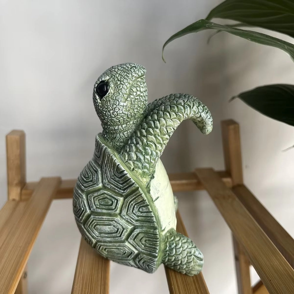 Arden Turtle Ornament - Weather-Resistant Resin, Whimsical Design 5