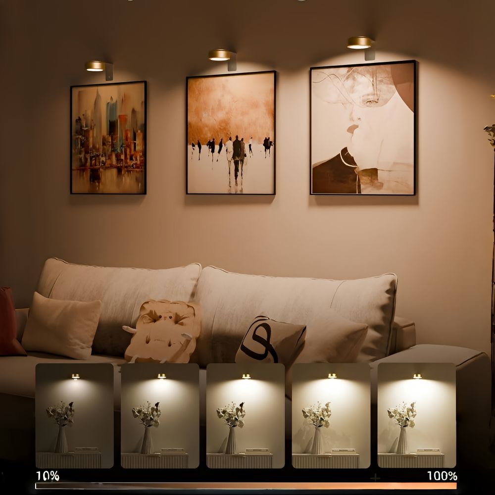 ArtLume LED Spotlight Set - Wireless Rechargeable Remote Control Spot Lights 4