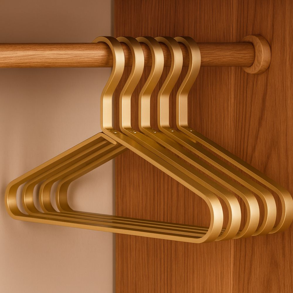 Astra Clothes Hanger Set - Lightweight Aluminum Alloy, Space-Saving Design 0