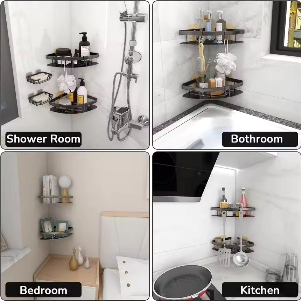 Astra Shower Caddy - Durable Aluminium, Modern Hanging Organizer 7