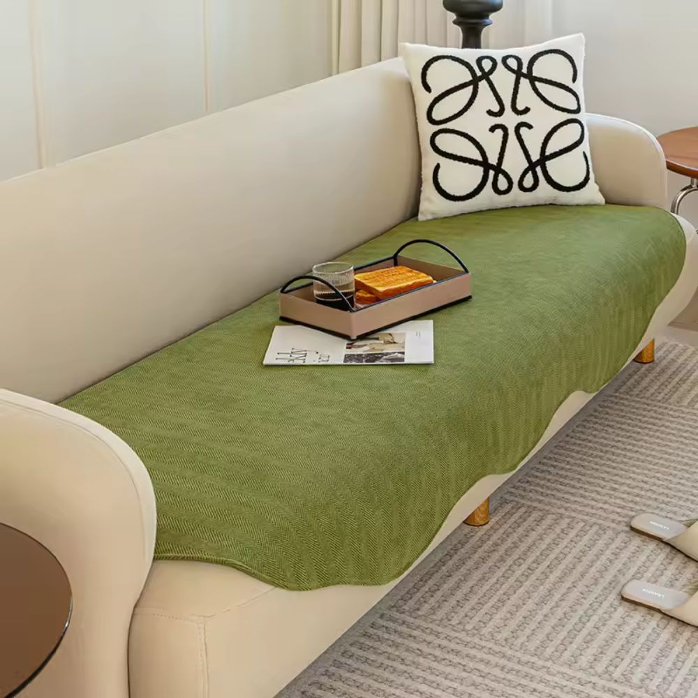 Astra Sofa Cover - Plush Microfiber, Non-Slip All-Season Protection 1