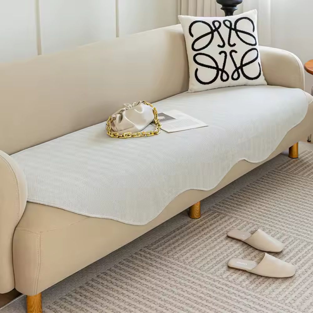 Astra Sofa Cover - Plush Microfiber, Non-Slip All-Season Protection 3