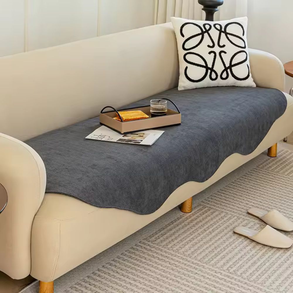 Astra Sofa Cover - Plush Microfiber, Non-Slip All-Season Protection 4