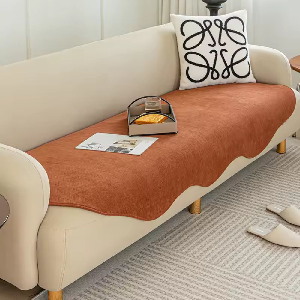 Astra Sofa Cover - Plush Microfiber, Non-Slip All-Season Protection 5