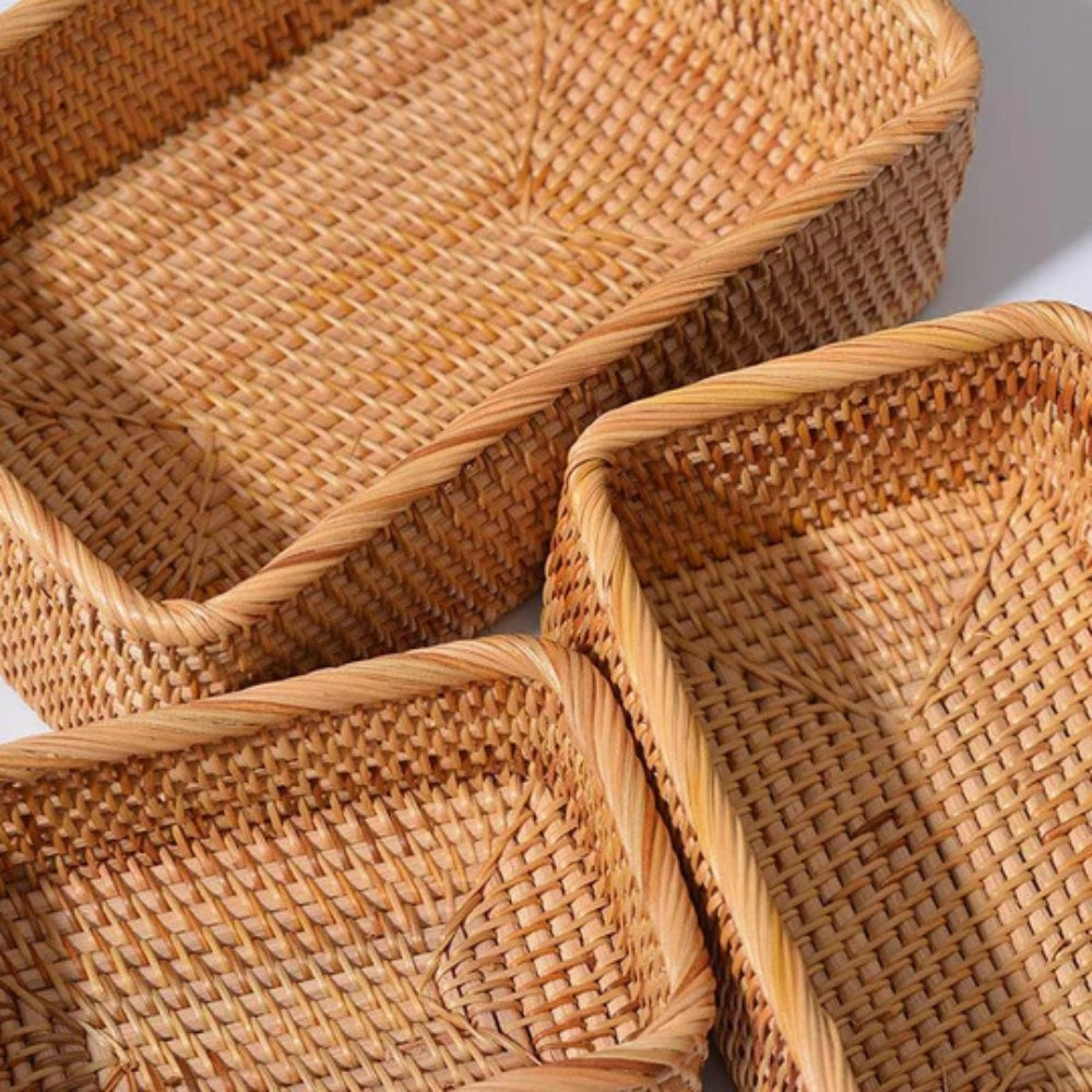 Astra Storage Basket - Hand-Woven Wicker, Rustic Charm 3