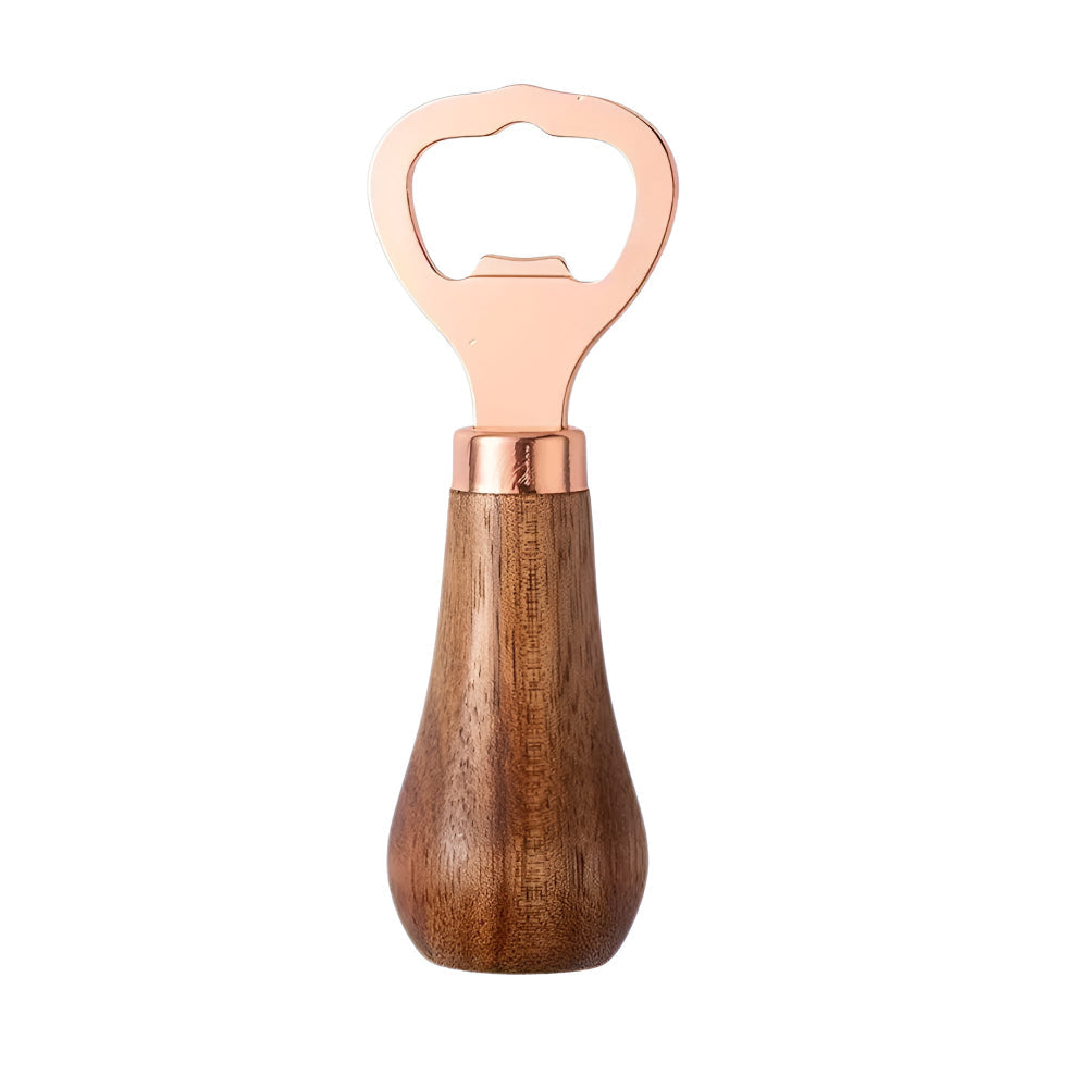 Aurelia Bottle Opener - Acacia Wood Handle, Stainless Steel Durable Design 4
