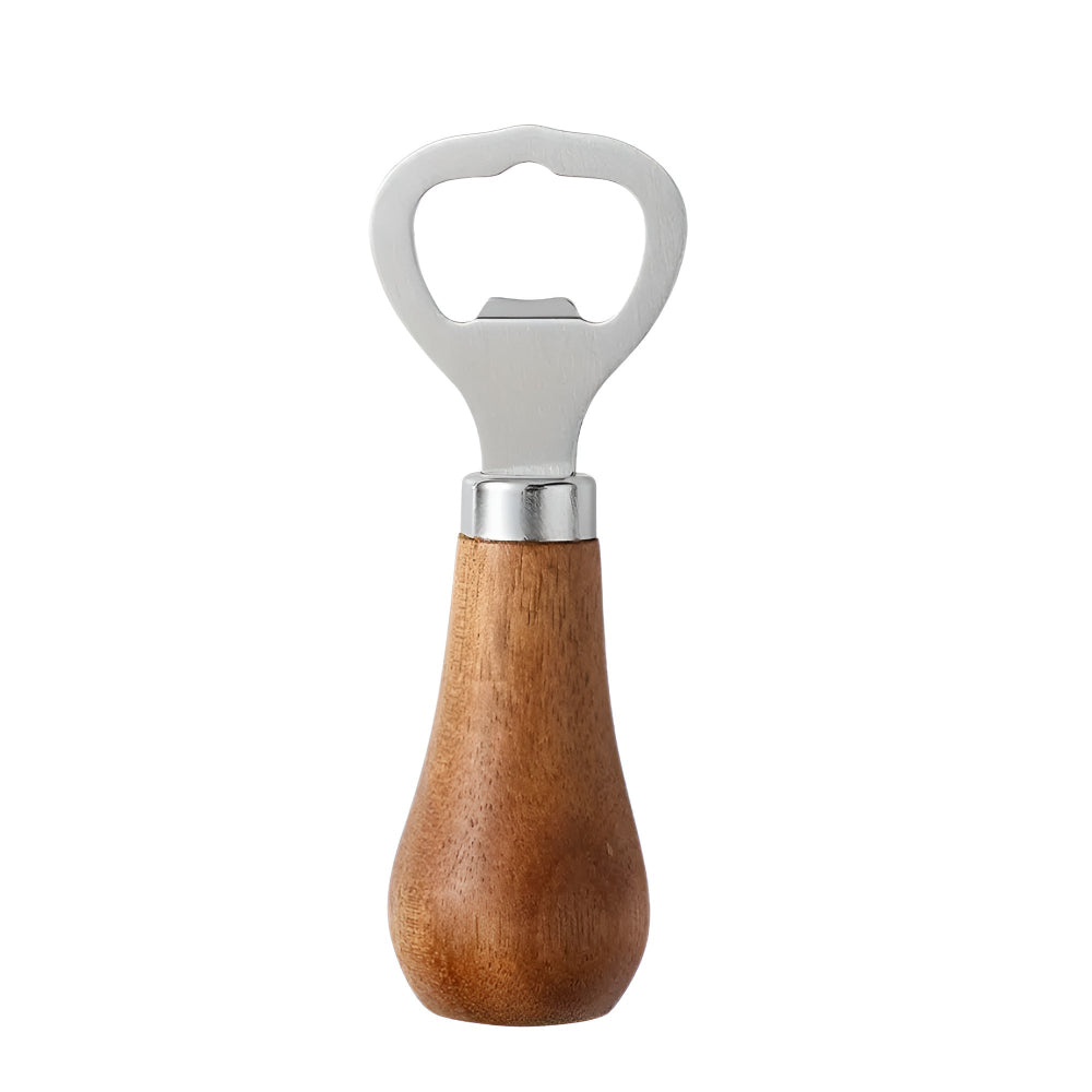 Aurelia Bottle Opener - Acacia Wood Handle, Stainless Steel Durable Design 5