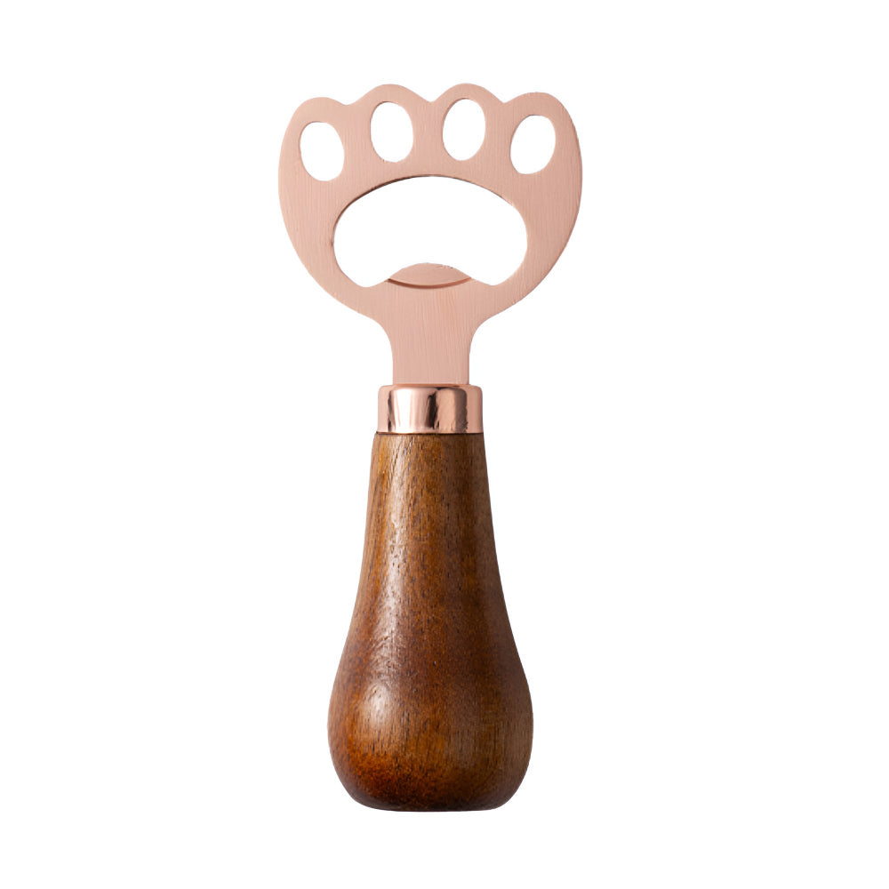 Aurelia Bottle Opener - Acacia Wood Handle, Stainless Steel Durable Design 6