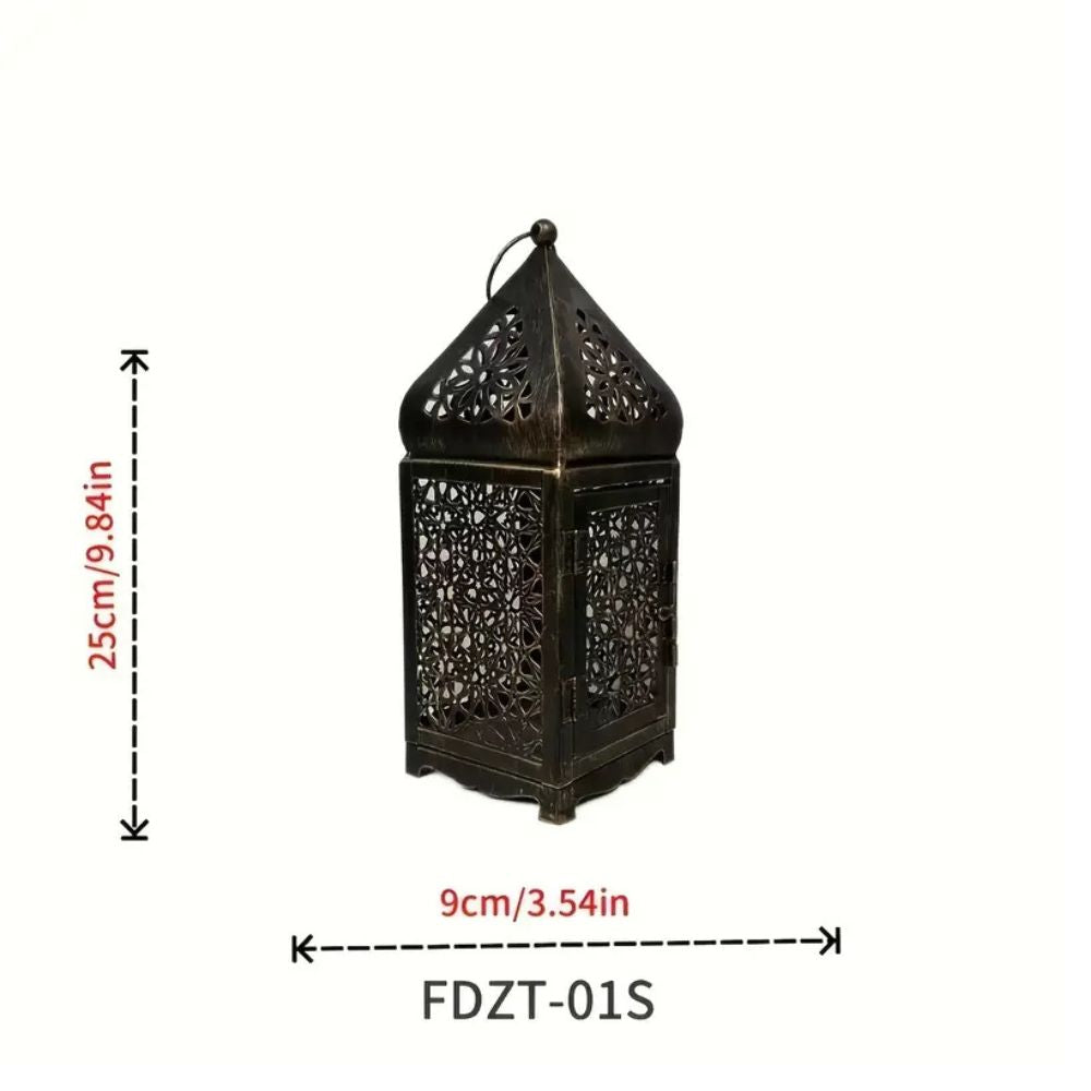 Aurelia Candle Holder - Iron, Middle Eastern Design for Votive Candles 0