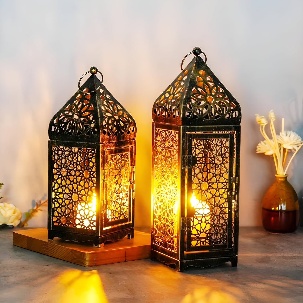 Aurelia Candle Holder - Iron, Middle Eastern Design for Votive Candles 2