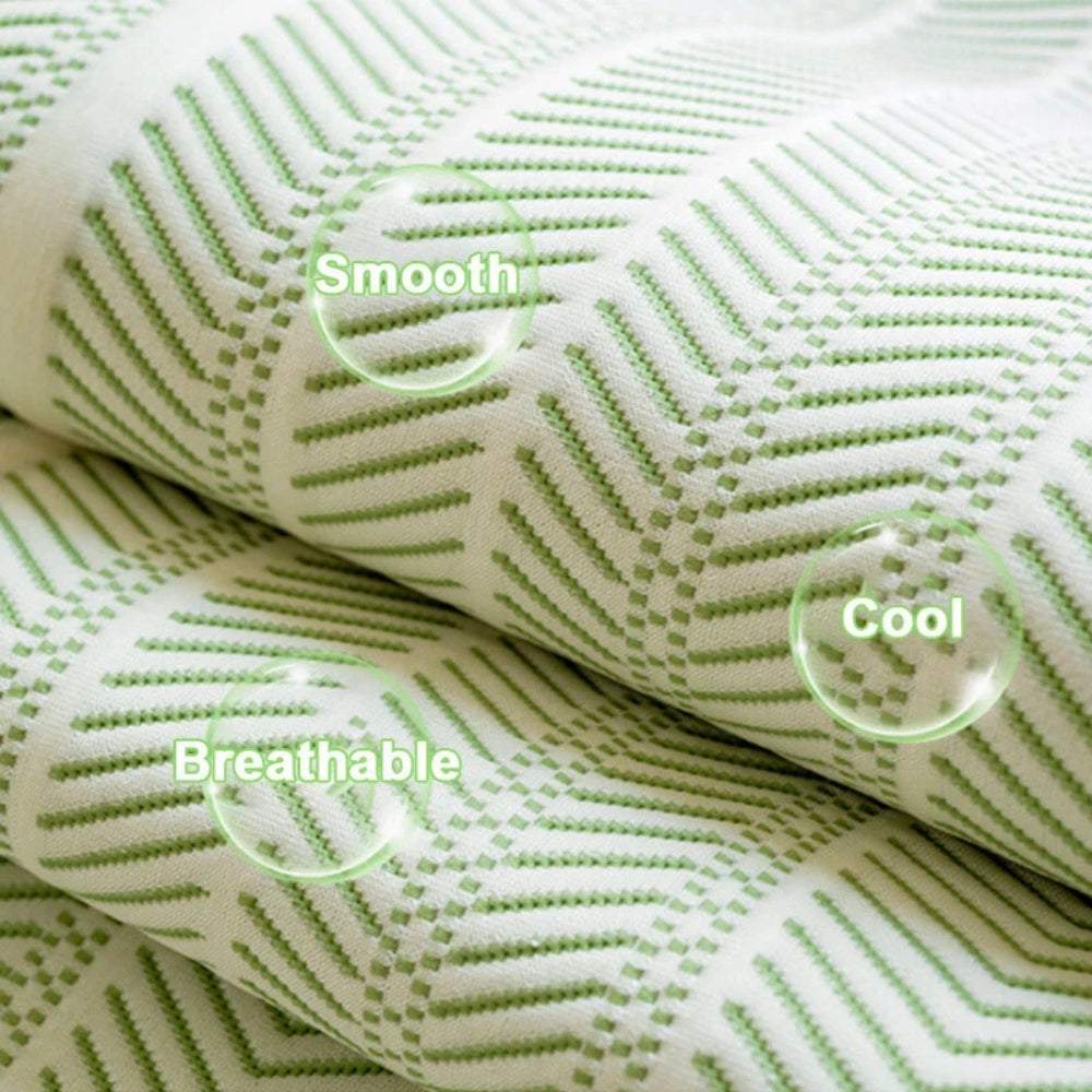 Aurelia Sofa Cover - Soft Microfiber, Herringbone Pattern, Scalloped Edge 8
