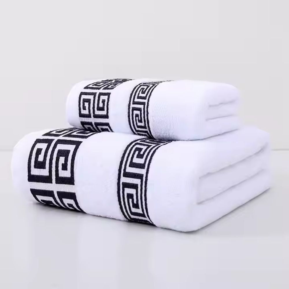 Aurelia Towel Set - Cotton Bath Towel Sets, Durable Terry Weave, 2 Pieces 0