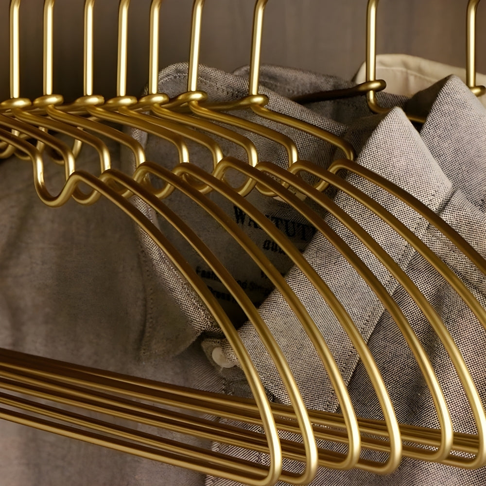 Aurex Clothes Hanger Set - Aluminum Alloy, Seamless Non-Bulge Design, 10 Pieces 4