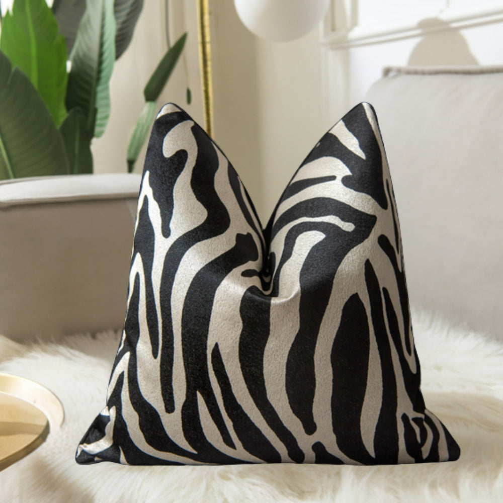 Auric Cushion Cover - Soft Microfiber, Modern Elegance for Sofa 3