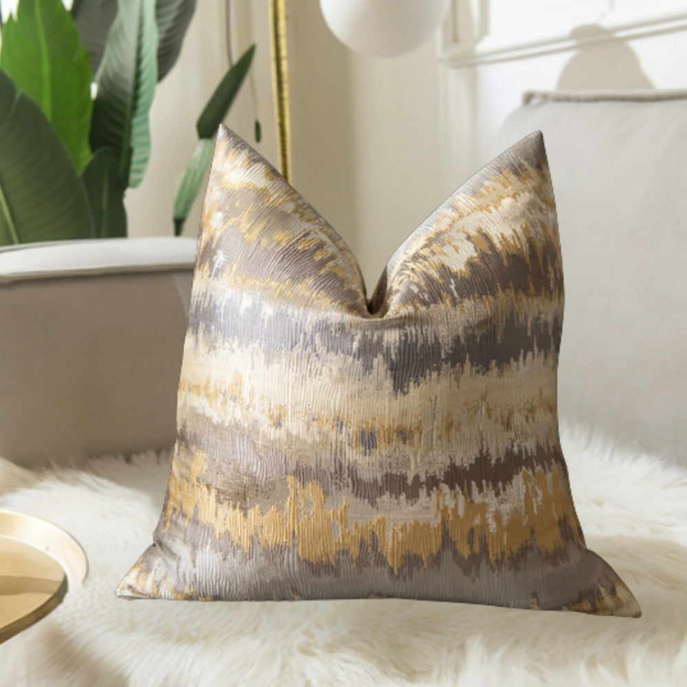 Auric Cushion Cover - Soft Microfiber, Modern Elegance for Sofa 4
