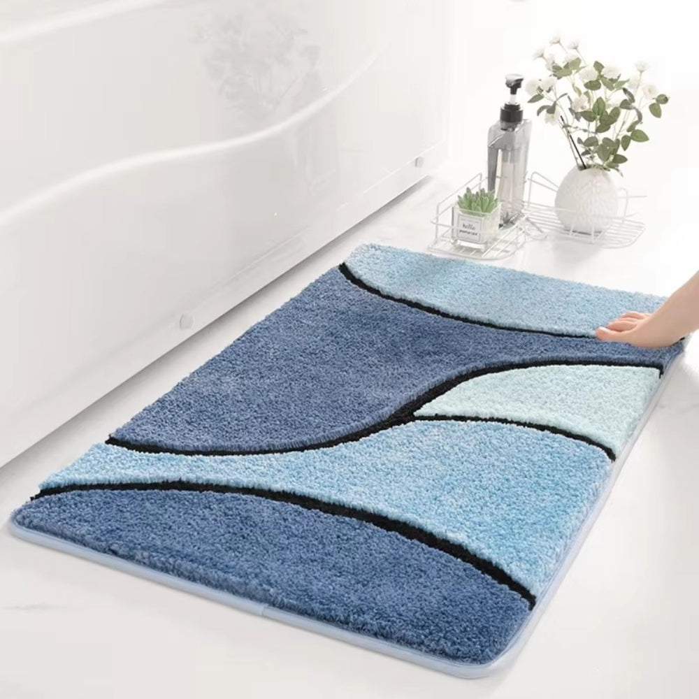 Aveline Bath Mat - Plush Microfiber, Non-Slip Bathroom Rug 0