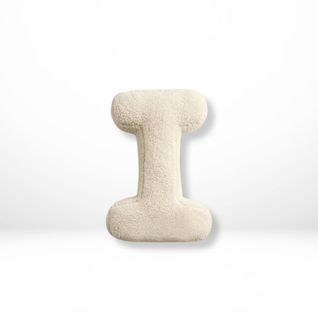 Aveline Velvet Cushion - Soft Fabric, Personalized Alphabet Design 24