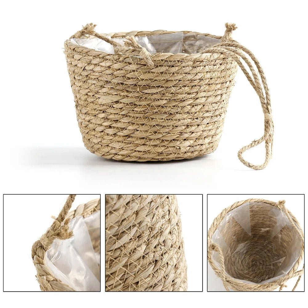 TerraHang Planter – Handwoven Macramé Hanger – Rustic Indoor Plant Display
