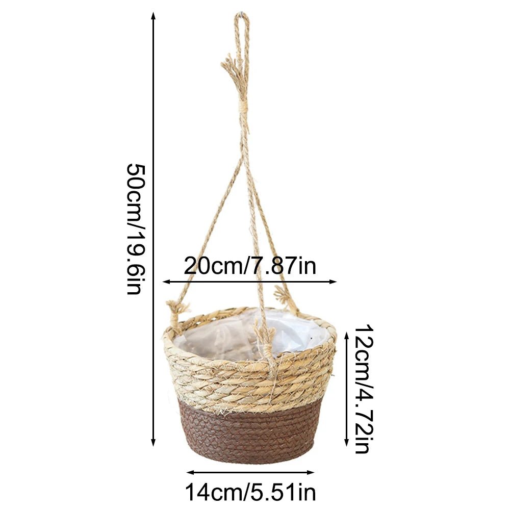 TerraHang Planter – Handwoven Macramé Hanger – Rustic Indoor Plant Display