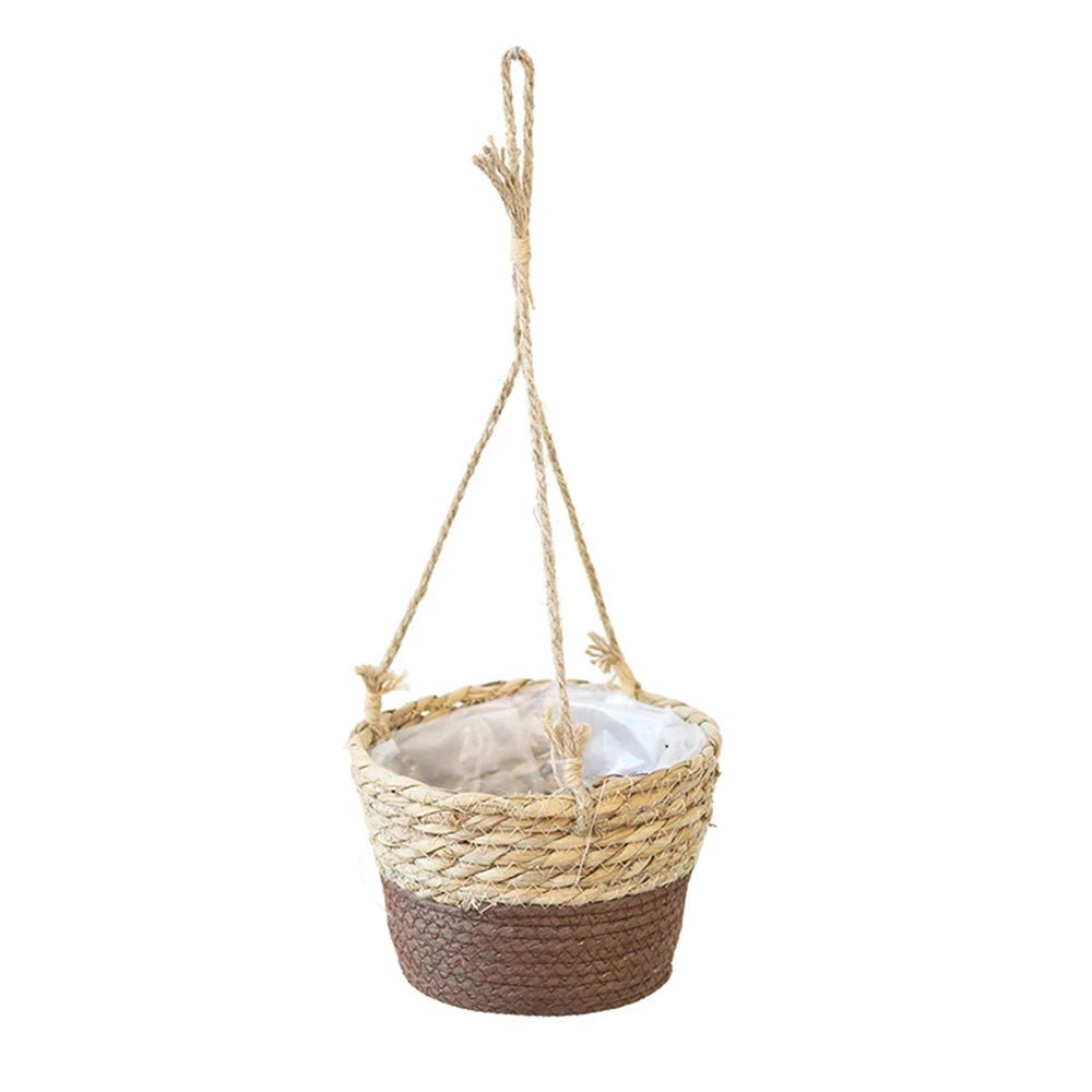 TerraHang Planter – Handwoven Macramé Hanger – Rustic Indoor Plant Display