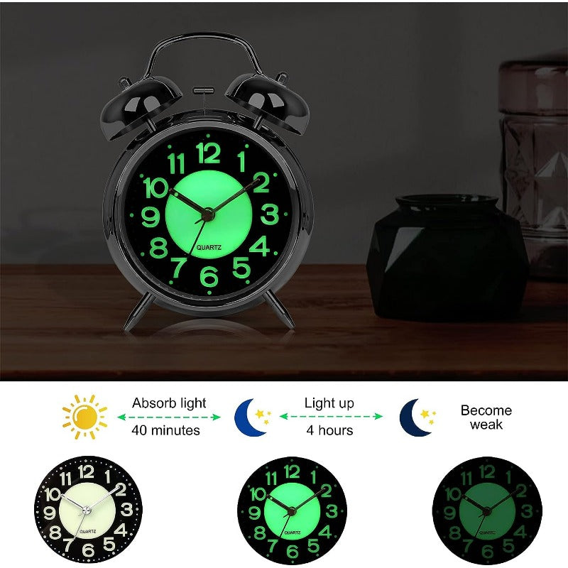BellBlast Alarm Clock - Retro Double Bell, Loud Ring for Heavy Sleepers 1