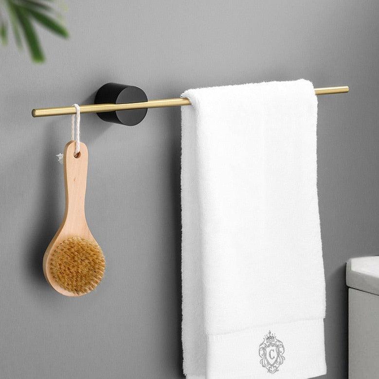 Bexar Towel Rail - Brushed Aluminum, Adjustable Bathroom Towel Rack 0